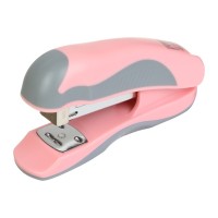 Степлер Buromax пластиковий PASTEL, 20 аркушів, (скоби №24, 26), 111 х 62 х 32 мм, рожевий (BM.4215-10)