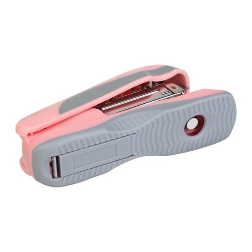 Степлер Buromax пластиковий PASTEL, 20 аркушів, (скоби №24, 26), 111 х 62 х 32 мм, рожевий (BM.4215-10)