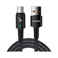 Дата кабель USB 2.0 AM to USB-C 0.5m 7A 100W black Essager (EXC7A-CGB01-P)