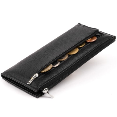 Гаманець ST Leather Зі шкіри унісекс Чорний (19324)