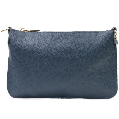 Сумка Vintage З натуральної шкіри Синя (22646)