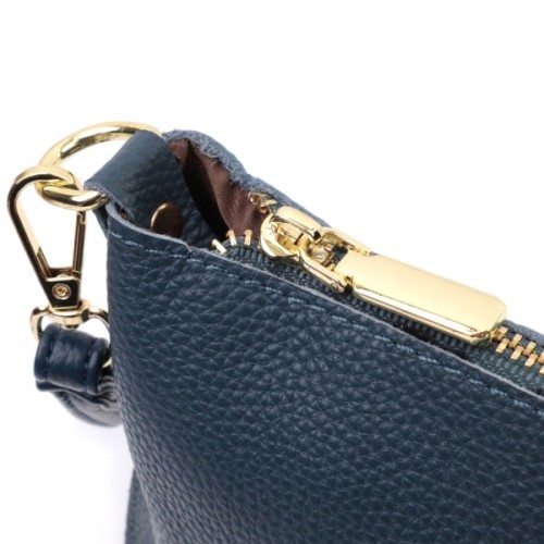 Сумка Vintage З натуральної шкіри Синя (22646)