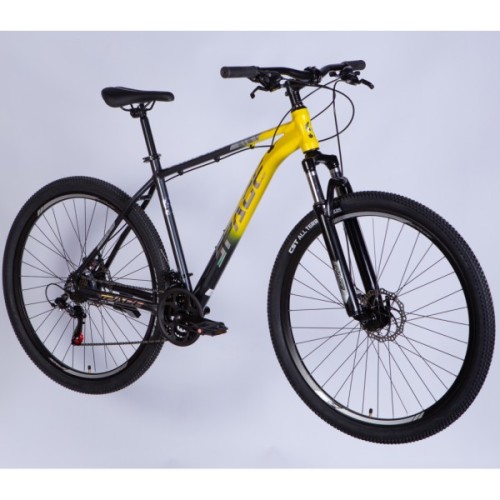 Велосипед Space 29" PHAETON DD FR рама-20" AL 2026 сіро-жовтий (OPS-SP-29-192)