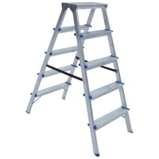 Драбина ELKOP cтремянка 5сх. верхя сходинка 1,18м, двостороння (DHR405)