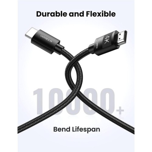 Кабель мультимедійний HDMI M to HDMI M 1.0m V2.0 4K Ugreen (30999)