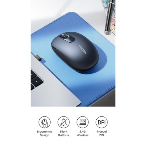 Мишка Ugreen MU105 Wireless Deep Blue (90550)
