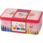 Фломастери Faber-Castell Балерина в металевій коробці Connector Скрепляй разом 33 кольора (26537)