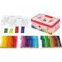Фломастери Faber-Castell Балерина в металевій коробці Connector Скрепляй разом 33 кольора (26537)