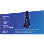 Домкрат Vitol DB-03006/T90304, телескопічний, гідравлічний, 3т, min 194мм, max 372мм (DB-03006)