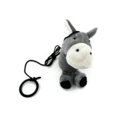 Іграшка для котів Hippie Pet Віслюк з мотузкою 14 см (HIPCT2304005-1)