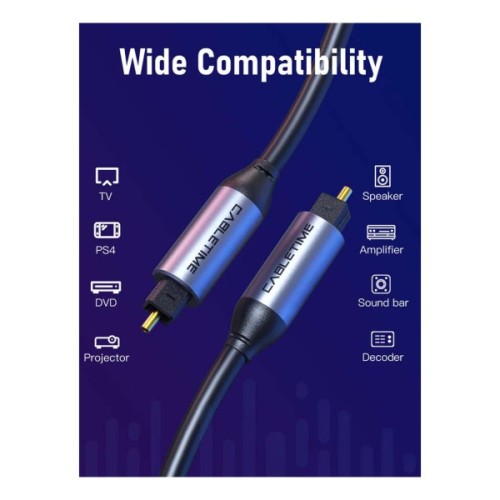 Кабель мультимедійний Optical Toslink 1.0m Cabletime (CA915286)