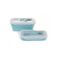 Ланч-бокс СИЛА складаний з кришкою-засувкою блакитний 800 мл (960562)