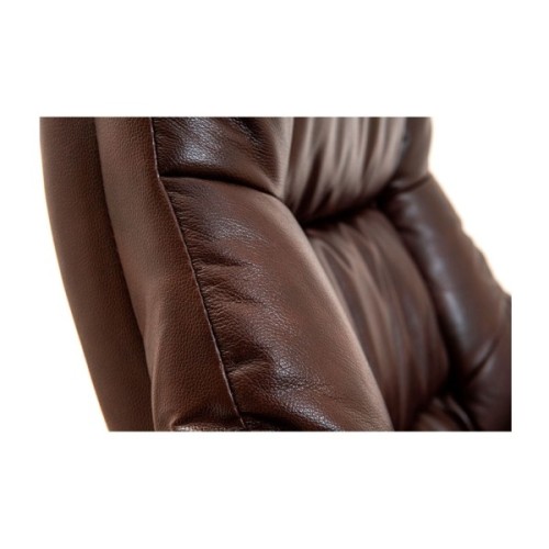 Офісне крісло Richman Конгрес Хром M-2 Широкий (Anyfix Wide) Шкіра Люкс Коричнева (ADD0001832)