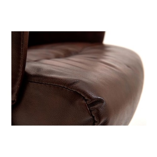 Офісне крісло Richman Конгрес Хром M-2 Широкий (Anyfix Wide) Шкіра Люкс Коричнева (ADD0001832)