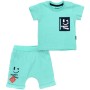 Набір дитячого одягу Miniworld зі смайлом (16740-86B-green)