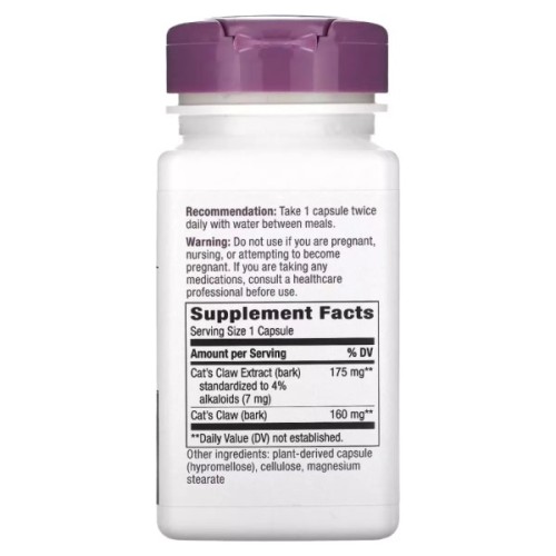 Трави Nature's Way Котячий кіготь, преміум екстракт, 175 мг, Premium Extract, Cat's Claw, (NWY-60700)