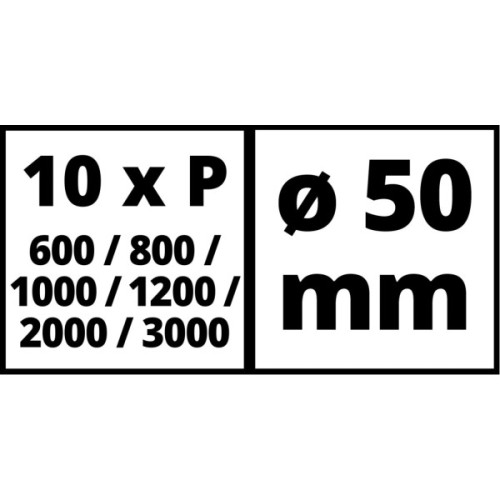 Наждачний папір Einhell до шліфувальної машини TC-PA 50, 50 мм, по металу, 60 шт (4133131)