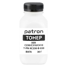 Тонер XER C230/C310/C410, 30 г, Black Patron (PN-XC230-B-030)