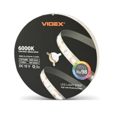 Світлодіодна стрічка Videx DC12V 60W 5M 6000K Ra98 IP20 5м (VL-LST28144-12126-B5)