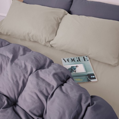 Постільна білизна MirSon 004-001 Cappuchino/Ash grey Фланель 2x143x210 Сімейний (2200009658495)