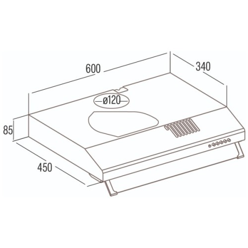 Витяжка кухонна Cata LFK 6001 Wh