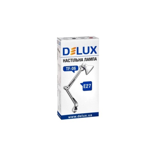 Настільна лампа Delux TF-06 E27 Срібляста (90012372)