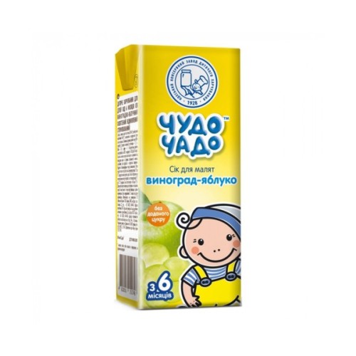 Сік дитячий Чудо-Чадо Виноградно-яблучний 200 мл (4820016251748)