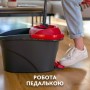 Комплект для прибирання Vileda Ultramax Turbo Швабра та відро з віджимом (4023103206236)