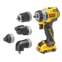 Шуруповерт DeWALT XR Li-Ion 12V, 2x3Ah, зі змінними насадками, 57.5 Нм, 0-425/0-1500 об/хв, 0.7, TSTAK (DCD703L2T)