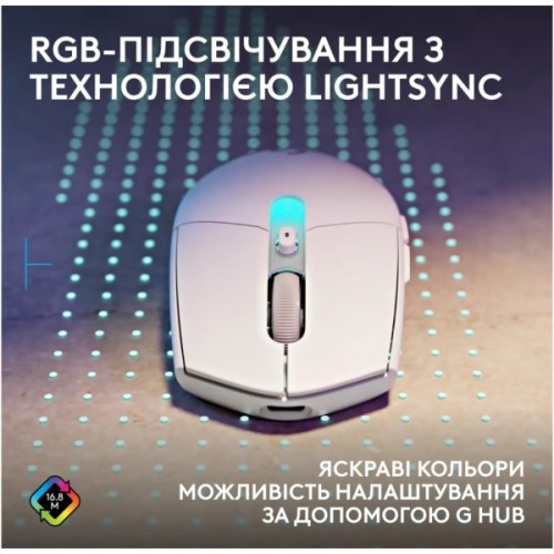 Мишка Logitech G305 X Superlight Wireless White (910-007747)