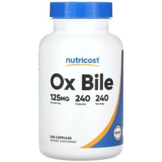 Вітамінно-мінеральний комплекс Nutricost Бичача жовч, 125 мг, Ox Bile, 240 капсул (NCS67084) Вітамінно-мінеральний комплекс Nutricost Бичача жовч, 125 мг, Ox Bile, 240 капсул (NCS67084)