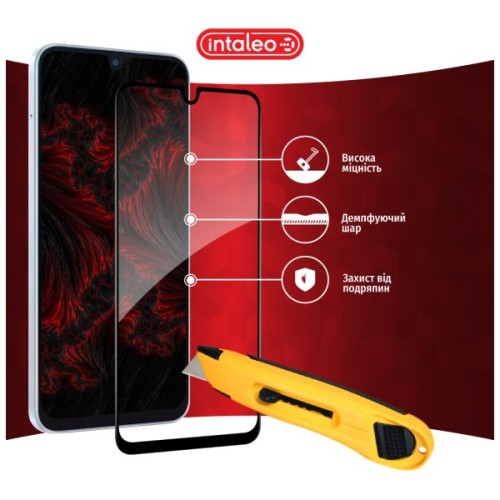 Скло захисне Intaleo Full Glue Samsung F16 Black (1283126620232)