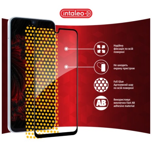 Скло захисне Intaleo Full Glue Samsung F16 Black (1283126620232)