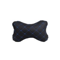 Подушка EVAtech ECO 27х16 см чорна з синьою ниткою (SPCRBL)