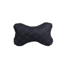 Подушка EVAtech ECO 27х16 см чорна з синьою ниткою (SPCRBL)