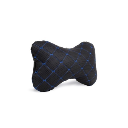 Подушка EVAtech ECO 27х16 см чорна з синьою ниткою (SPCRBL)