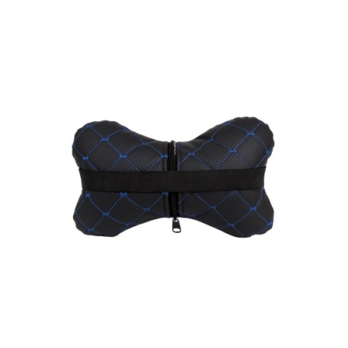 Подушка EVAtech ECO 27х16 см чорна з синьою ниткою (SPCRBL)