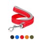 Повідець для собак Dog Extreme з нейлону з прогумованою ручкою Ш 20 мм Д 122 см червоний (43153)