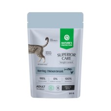 Вологий корм для кішок Nature's Protection Superior Care Weight Control Grain Free Adult Cats with Herring and Chicken Breast 85 г (NPSC47911)
