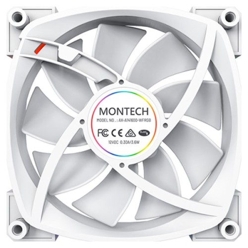 Кулер до корпусу MONTECH RX140 PWM WHITE
