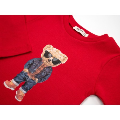Кофта дитяча Breeze з ведмедиком (18152-104B-red)
