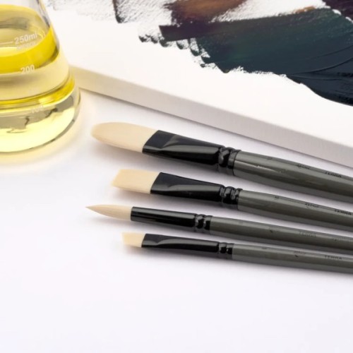 Пензлик для малювання Rosa Синтетика кругла, TERRA 1608R, №3 (4823098533696)