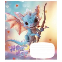 Зошит Школярик Wonderful 12 аркушів клітинка (012-3414K)