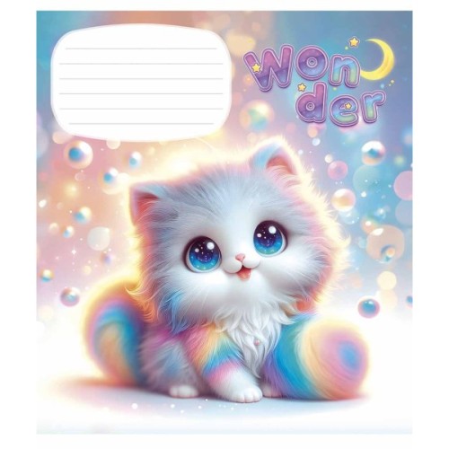 Зошит Школярик Wonderful 12 аркушів клітинка (012-3414K)