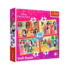 Пазл Trefl Princess Казкові історії 4 in 1 (35, 48, 54, 70) елемента (5900511346510)