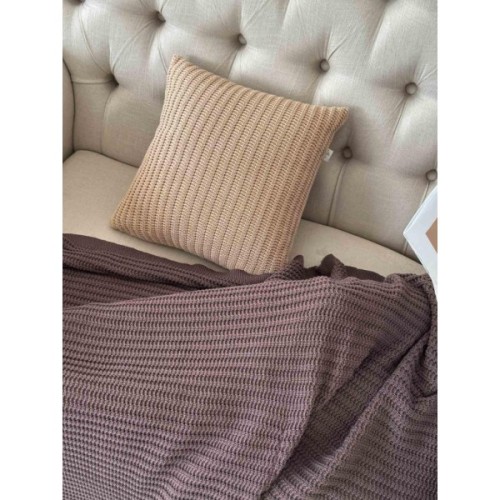 Плед Прованс COTTON шоколадний 120 х 200 см (039528)