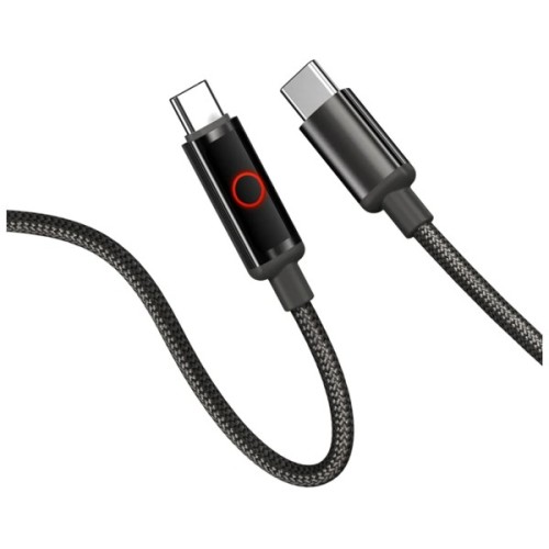 Дата кабель USB-C to USB-C 1.0m 3A PD60W black ColorWay (CW-CBPDCC103-BK)