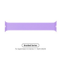 Ремінець до смарт-годинника Armorstandart Braided Solo Loop для Apple Watch 42 (Series 11-10)/41/40/38 Lavender Grey Size 6 (144 mm) (ARM64899)
