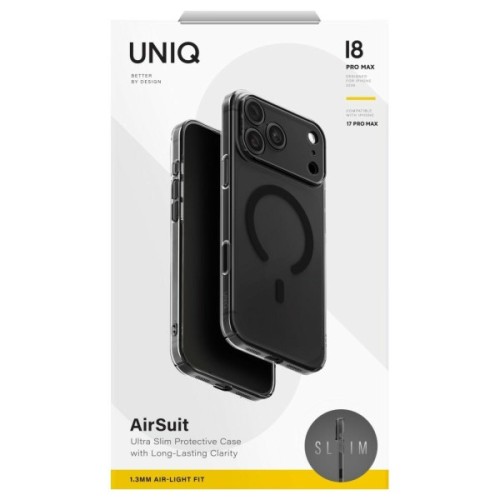 Чохол до мобільного телефона Uniq Airsuit iPhone 18 Pro Max/17 Pro Max Magclick Charging Black (8886463698808)