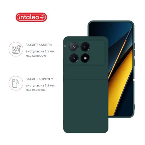 Чохол до мобільного телефона Intaleo Silicone Poco X6 Pro Dark Green (1283126600494)